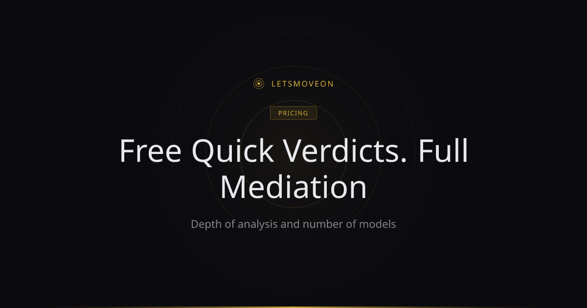 Pricing — Let's Move On™